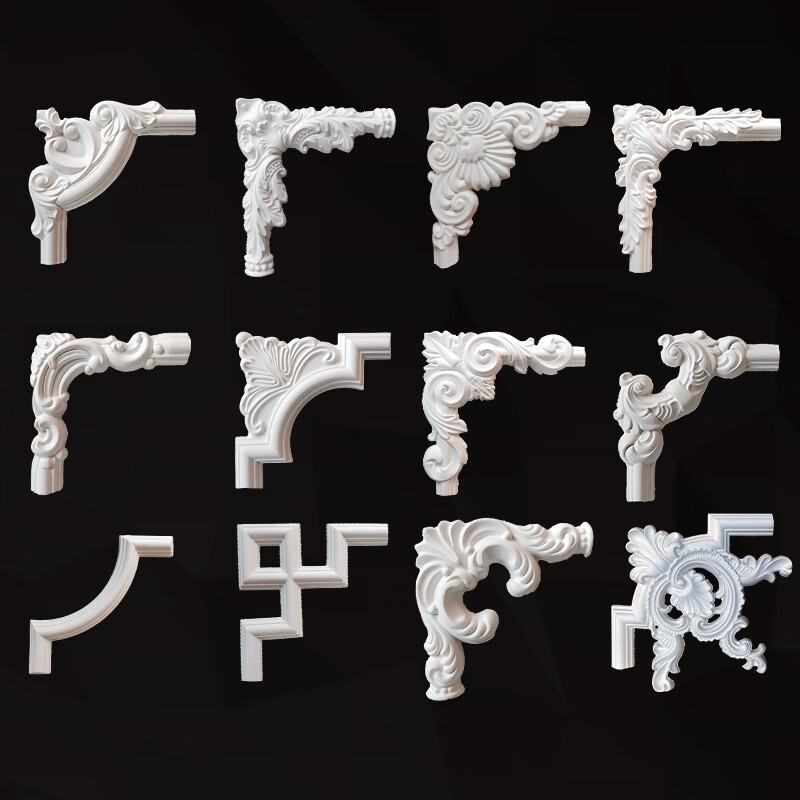 施韵令石膏线装饰条石膏角花装饰线条造型背景墙雕花线条法式美式卧