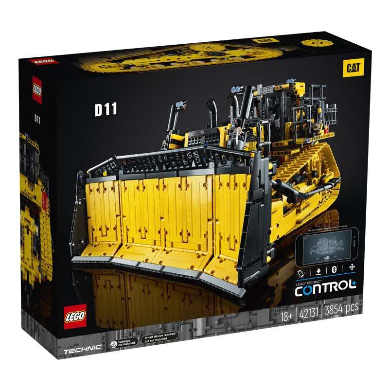乐高（LEGO）积木拼装机械组42131CatD11推土机18岁+男孩玩具生日礼物