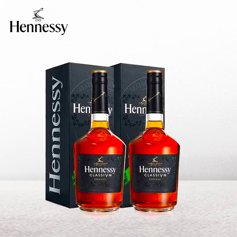 轩尼诗(hennessy) 新点 干邑白兰地 法国进口洋酒 700ml 双支装