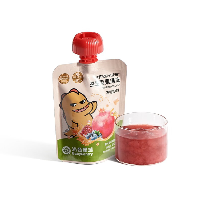 bc babycare光合星球babycare益生菌儿童果冻零食果汁爽吸无添加 【益生菌果果冻】石榴蓝莓味85g怎么看?