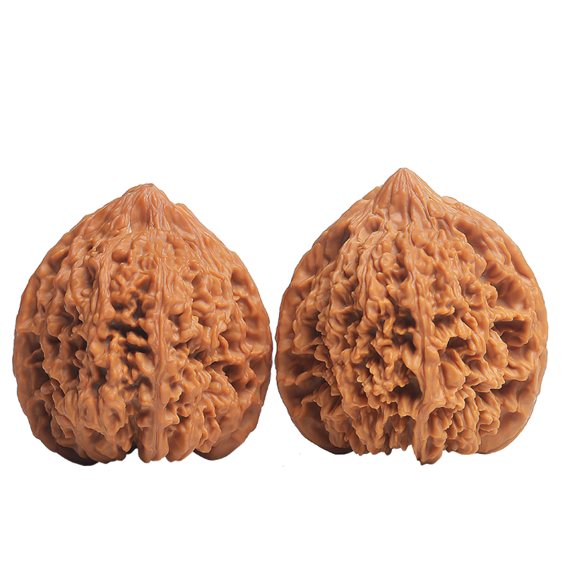月印百川 核桃文玩滿天星古玩麻核桃手把件禮物約44-45mm+盤玩禮包