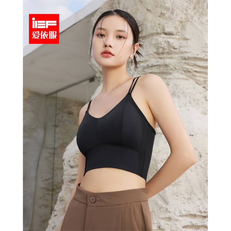 IEF/爱依服美背裹胸女2023春季新款无钢圈小胸聚拢背心抹3D12-D882- 黑 F怎么看?