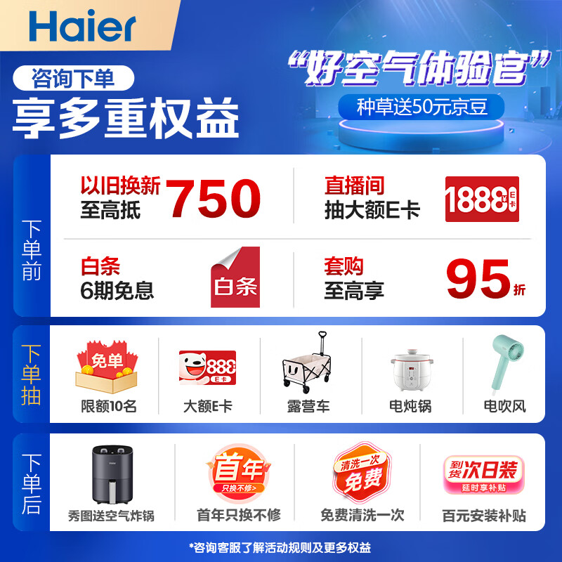 海尔空调 KFR-72LW/A5LGA81U1 3匹空调柜机怎么样?值得买吗?有哪些优势卖点-图片2