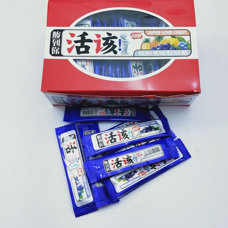 酸到你活该酸软糖360g盒装80后怀旧小吃休闲零食奶糖糖果 活该酸糖