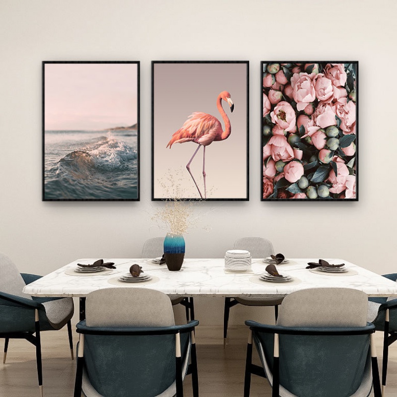 装饰画客厅现代简约沙发背景墙上挂画餐厅挂画卧室壁画轻奢三联画