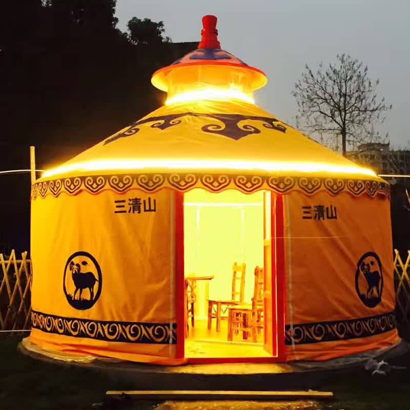 山头林村蒙古包帐篷农家乐户外餐饮农家乐大型度假烧烤餐饮遮阳棚保暖