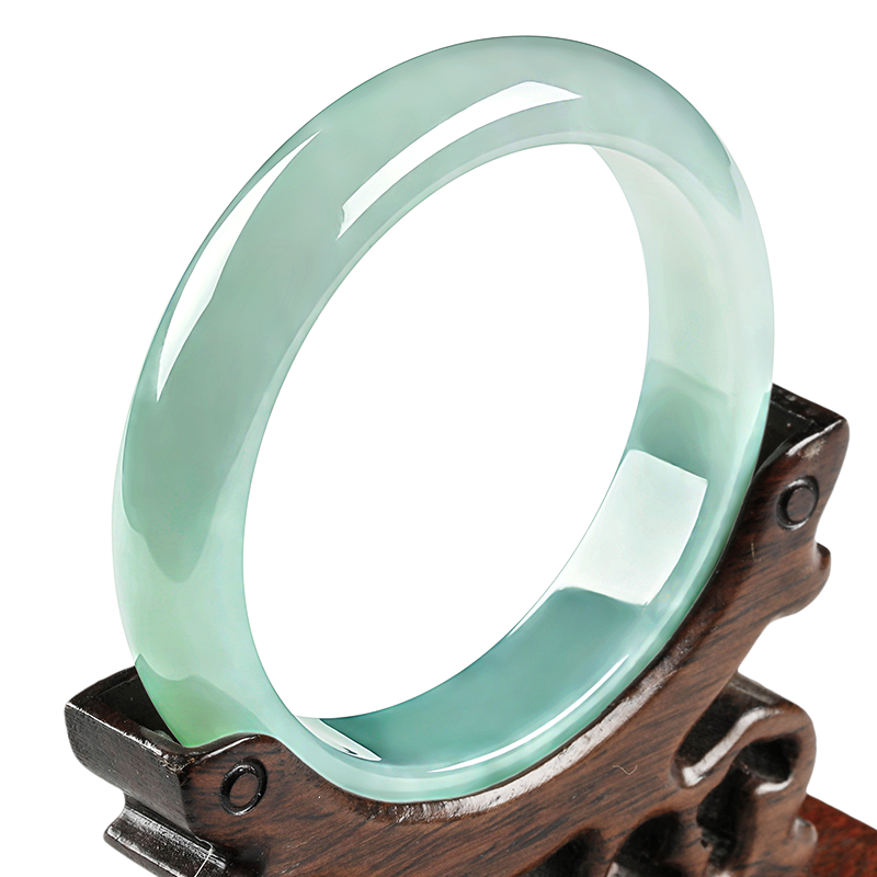 打造最顶级的翡翠手镯——“碧玉尊”冰糯种翡翠手镯价格历史走势浅绿飘绿玉镯子A货|最准确的翡翠手镯历史价格查询软件