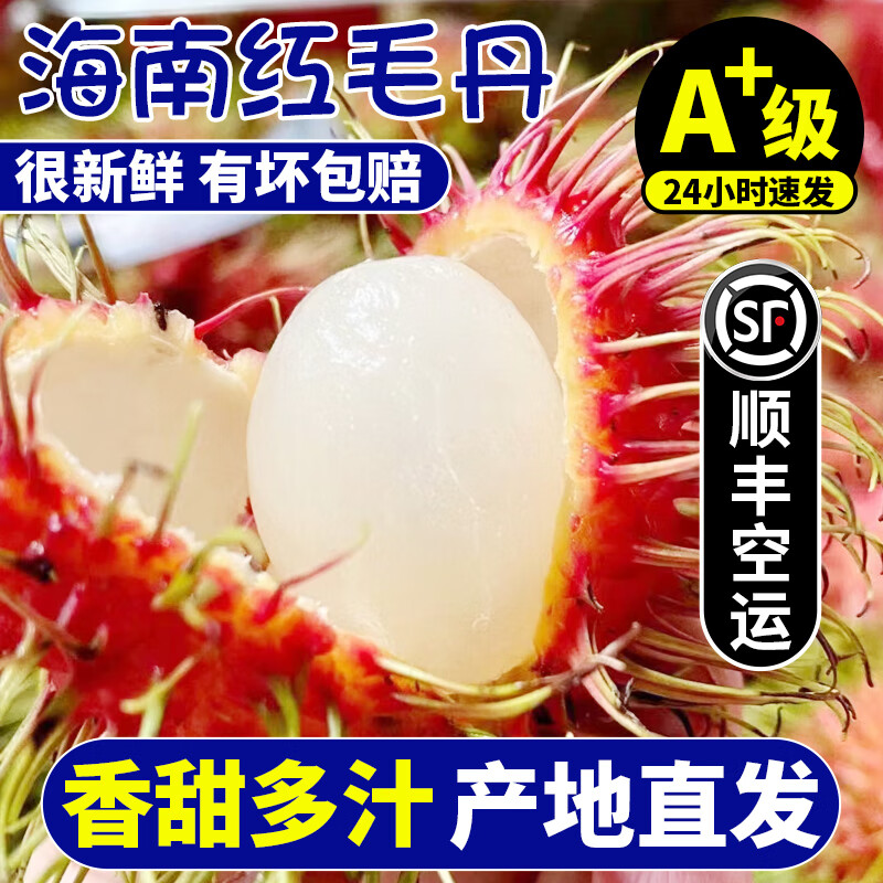 易重世家海南红毛丹7号果 新鲜孕妇水果毛丹果现摘现发保亭毛荔枝顺丰空运 保亭【7号】红毛丹 净重3斤装高性价比高么？