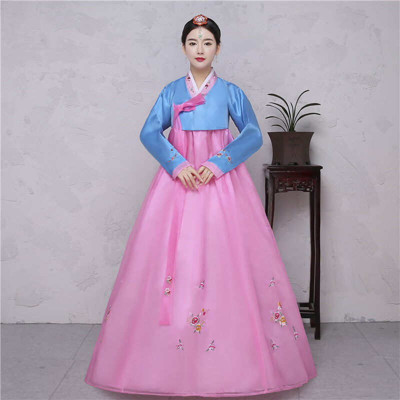 潮雅秀朝鲜族服装女士婚庆日常演出朝鲜民族服装舞蹈台表演出古装 01