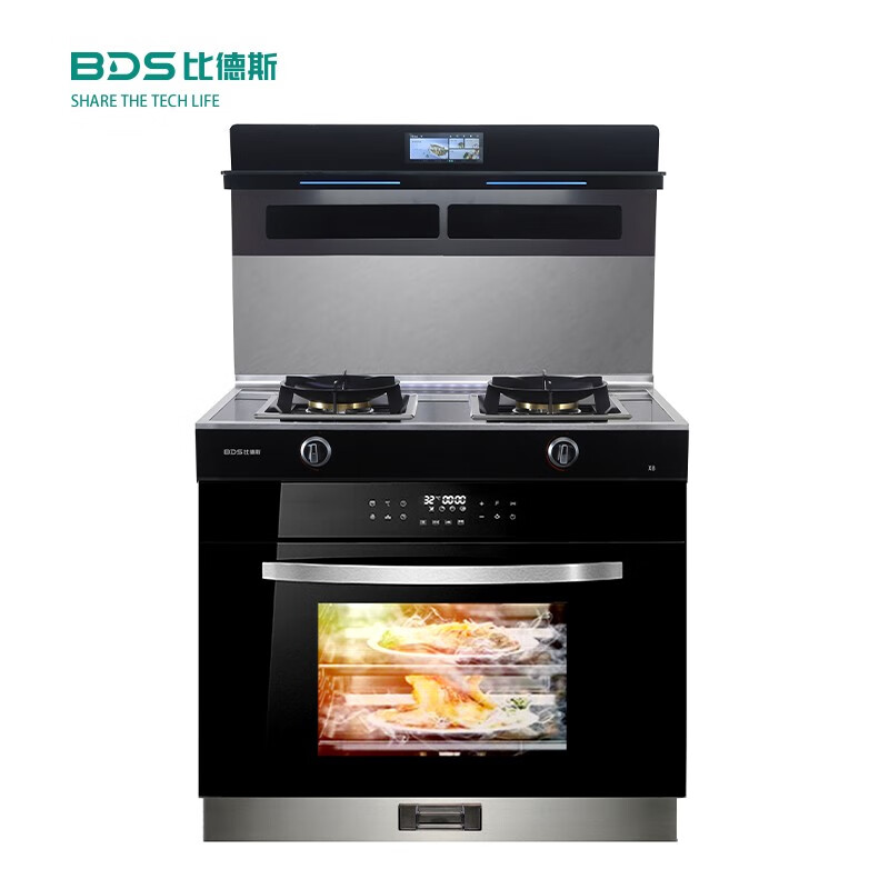 比德斯蒸烤消毒一体集成 烟灶蒸多功能联动 烤蒸一体 集成灶 jjzt-sm