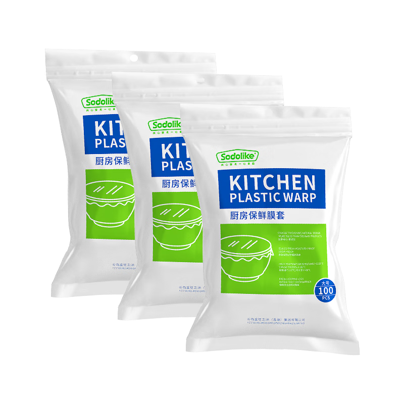 Sodolike 尚岛  一次性保鲜袋套 食品保鲜膜套300只装 保鲜袋罩 