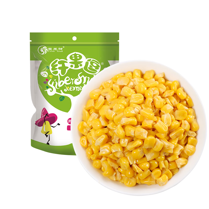 玉米神水果甜玉米粒開袋即食真空裝炒飯配菜沙拉榨汁早餐新鮮800g/1.6斤
