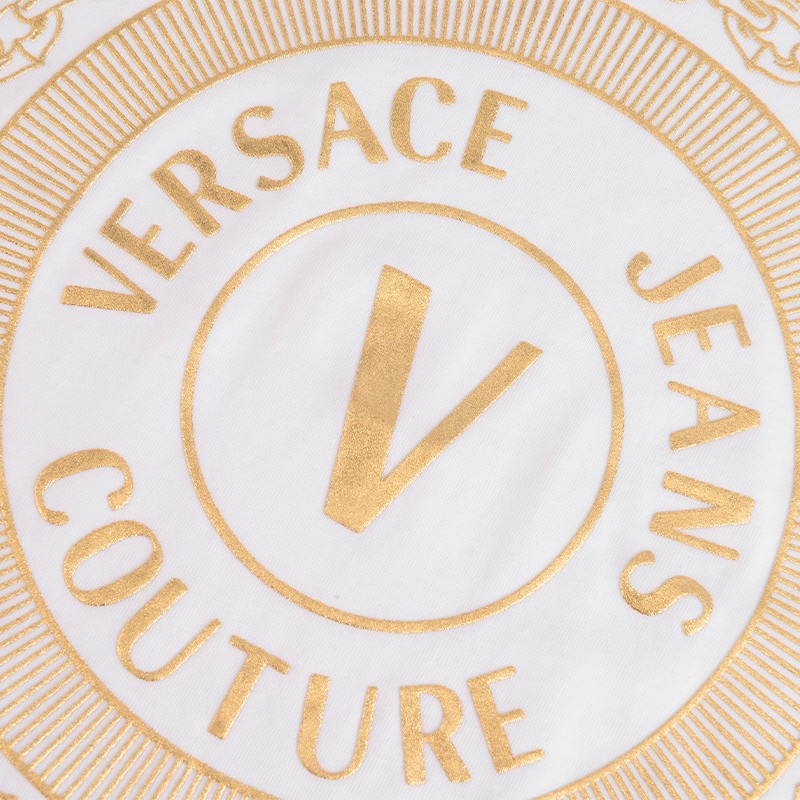 范思哲(versace)versus男装  时尚潮流男士圆领短袖t恤98968 白色 m