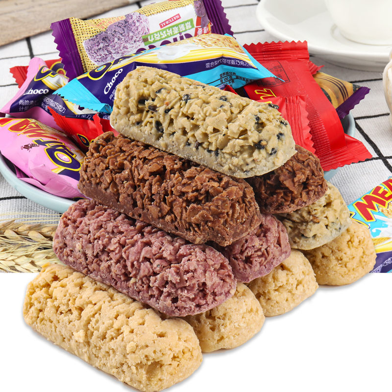 巧克力燕麦零食60块合口味200g批发糖果