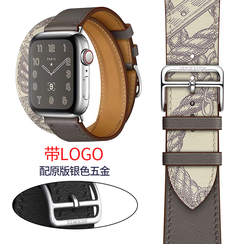 爱马仕applewatch,applewatch爱马仕表盘 瑞芯适用于iwatch表带爱马仕applewatch苹果手表hermes表带 5代4/3/2