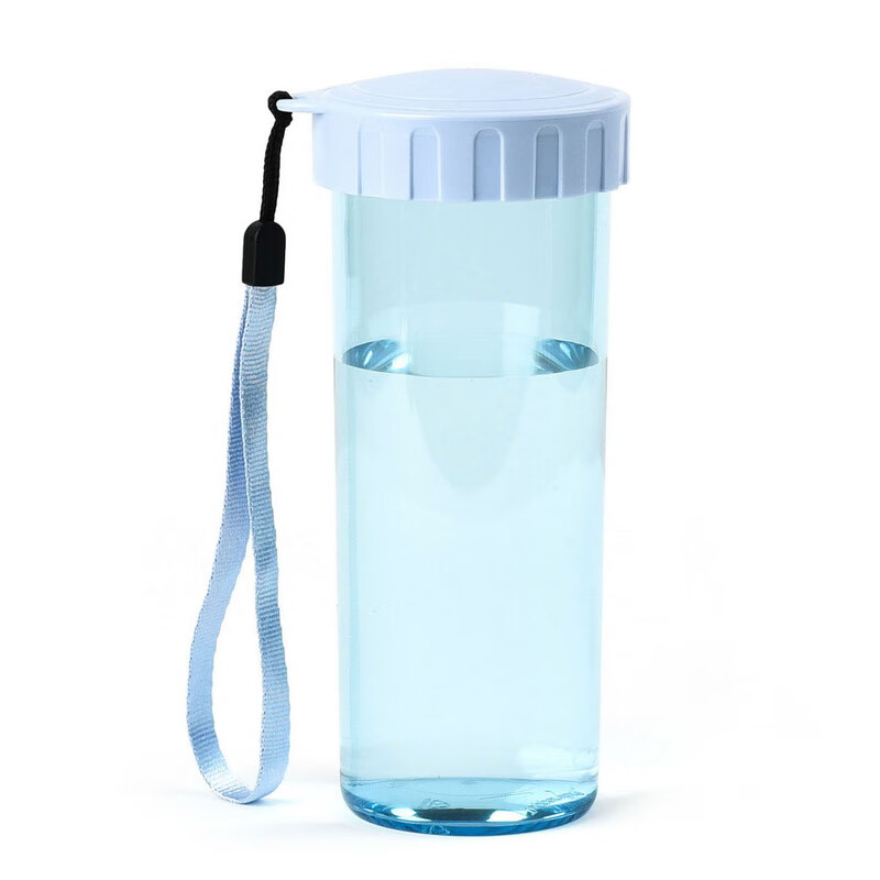 特百惠（Tupperware）水杯瑩彩430ml便攜隨手杯防漏男女塑料杯兒童學(xué)生運動杯子 冰水藍(lán)(送杯刷  杯貼 杯套)430ml