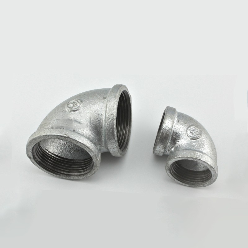 东誉达dyd 镀锌铁弯头90度弯铸铁管件 内螺纹丝口内牙dn15(定制)