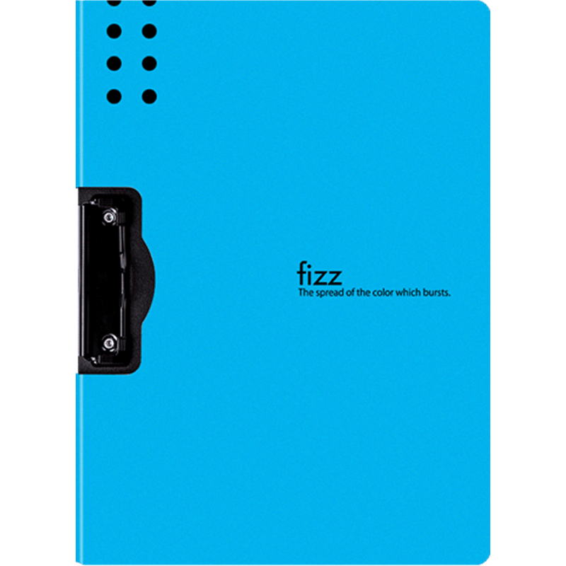 飛茲(fizz)省力夾具A4橫式折頁板夾資料夾按壓夾加厚PP文件夾試卷資料收納夾辦公文具學(xué)生用品淺藍(lán)色FZ10006