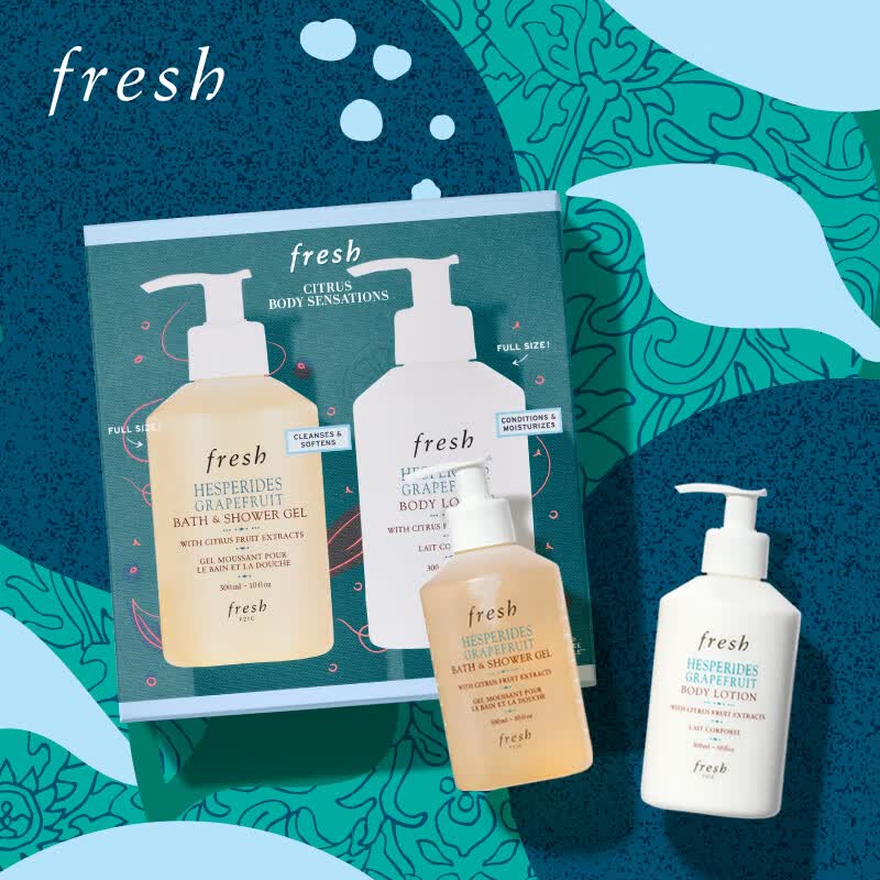 Fresh馥蕾诗清新西柚身体护理礼盒（西柚沐浴露300ml+身体乳300ml）怎么样,好用不?
