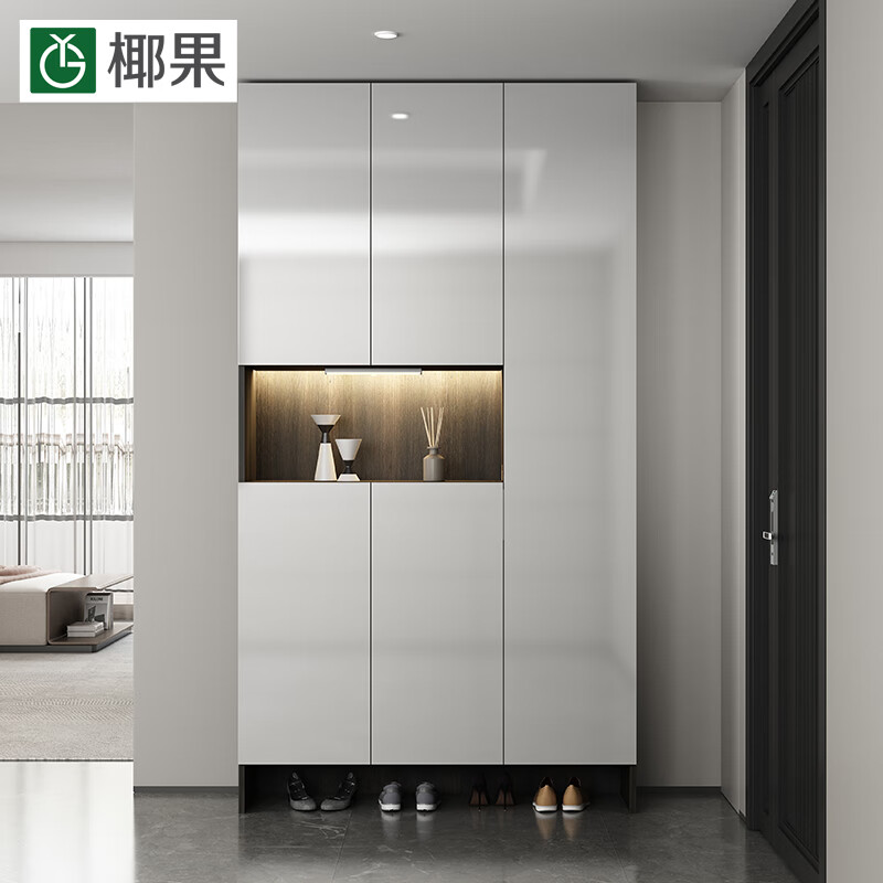椰果 鞋柜门口玄关柜家用入户进门大容量收纳储物柜子简约现代门厅柜