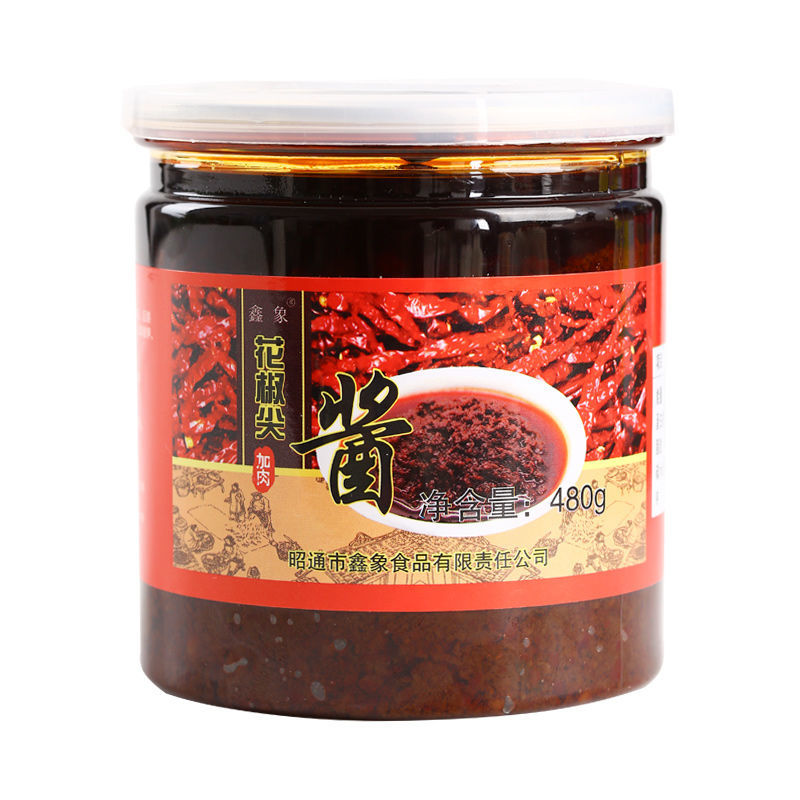 谷圈花 椒尖酱 鑫象 多规格 昭通黄豆酱 云南特产 手工麻辣鲜下饭 480