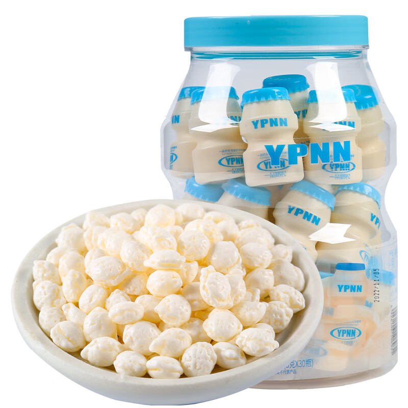 一品奶农老酸奶风味糖果罐装酸奶味奶糖压片糖办公休闲零食酸奶糖 [1