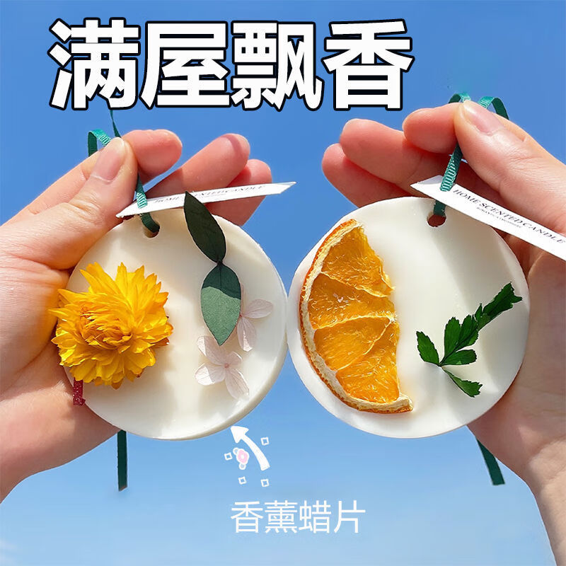 衣柜香薰室内香薰衣橱鞋柜除味除臭清香型蜡片挂衣柜植物固体挂片 沐浴橙风【3片】