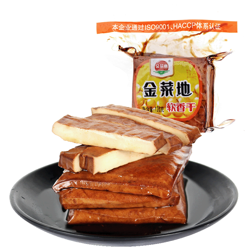 金菜地软香干炒菜豆干咸豆腐干配菜凉拌开袋即食安徽特产 126g软香干5