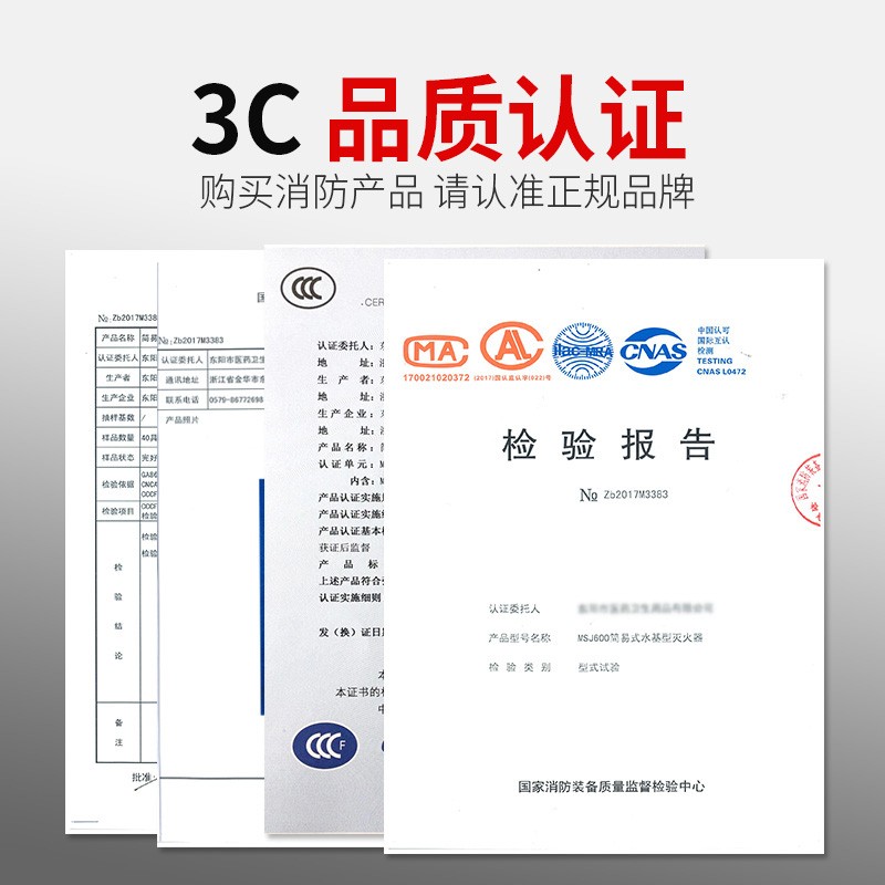 闪扑车载灭火器 汽车用家用厂房私家车水基灭火器闪扑消防器材灭火瓶 600ml 水基 绿+2025新规年检全套装