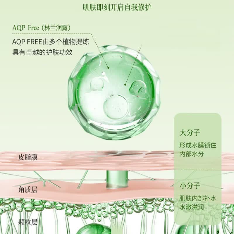 ORGINESE积雪草熬夜水乳套装补水保湿25-30岁女士护肤品礼盒520礼物送女友 绿色 积雪草咖啡因熬夜四件套
