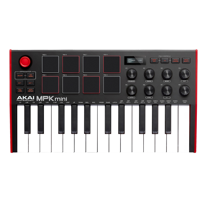 AKAI PROFESSIONAL 雅家MPK MINI键盘控制器25键便携编曲键盘佳品 AKAI-MPKmini 3