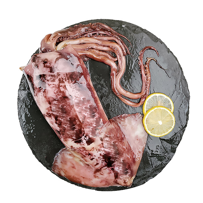纯色本味深海大鱿鱼500g/袋*4 开肚去脏去眼去牙 肉质脆嫩 肥美