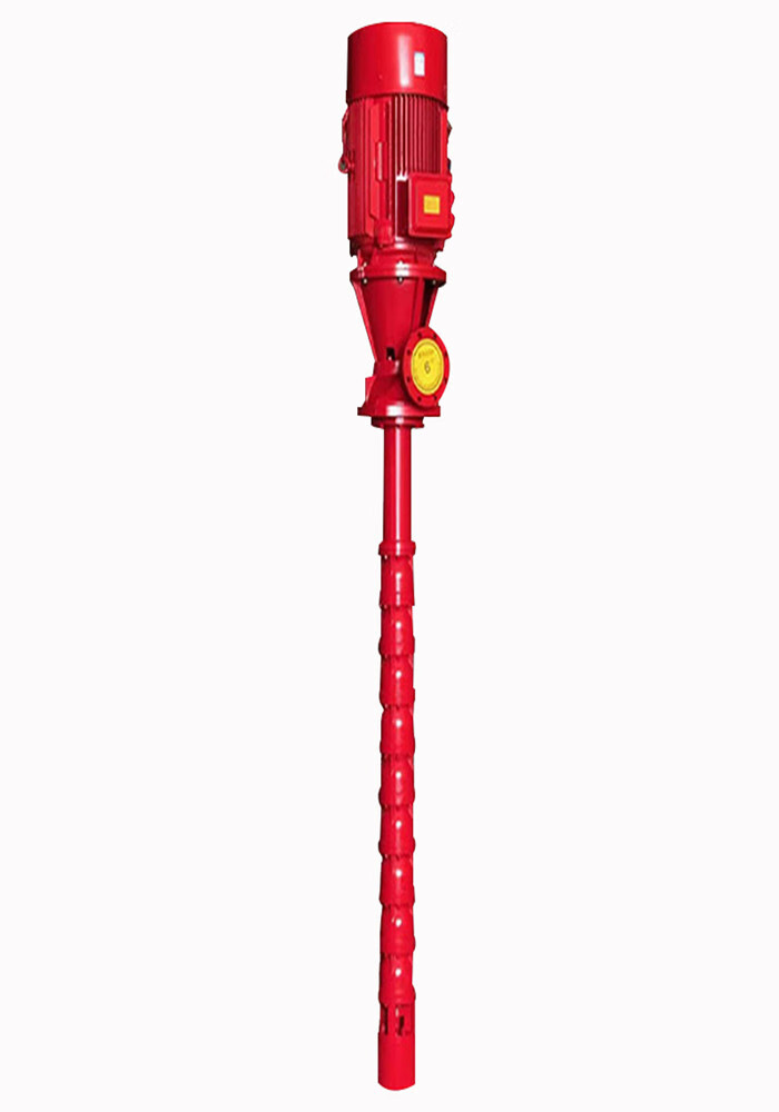 丹斯提尼XBD长轴消防泵高扬程立式电动液下轴流深井消火栓喷淋稳压潜水泵H 红色叶轮