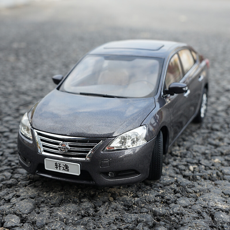 原厂1:18 尼桑 轩逸 nissan sylphy 新轩逸 汽车模 铂金灰