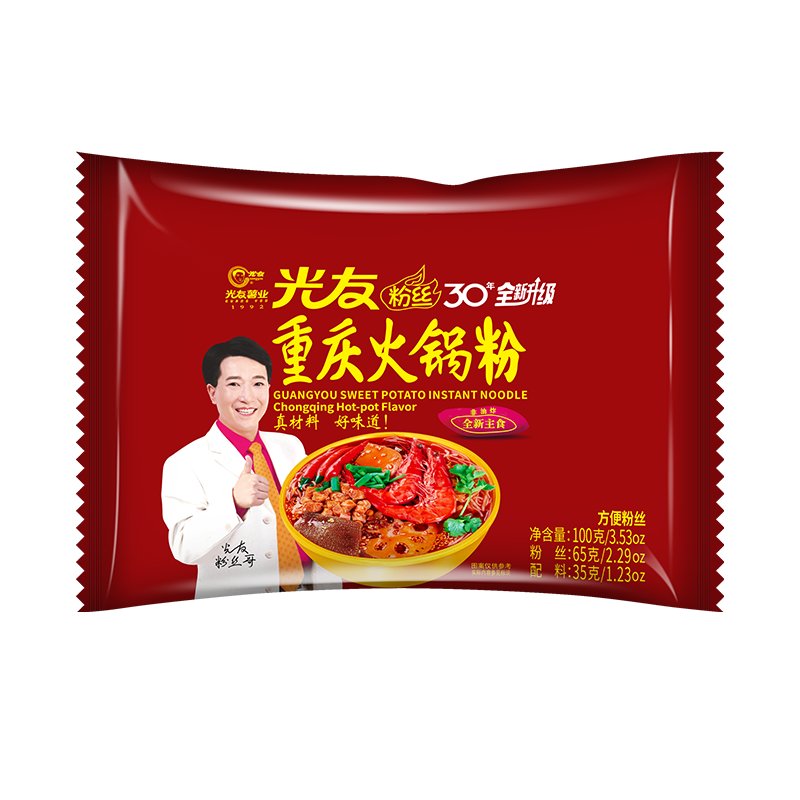 光友低gi酸辣粉 105g袋装非油炸方便米粉丝 国货之光友粉丝国产老牌子