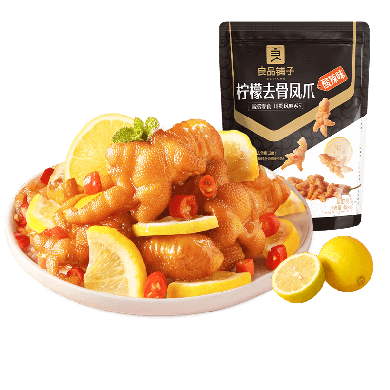 BESTORE 良品铺子 柠檬去骨凤爪 400g