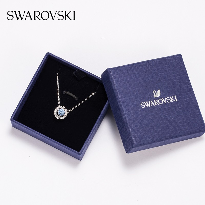 施华洛世奇(SWAROVSKI)女神节礼物Una跳动的心项链女吊坠轻奢小众送女友女士老婆女 蓝色跳动的心5279425