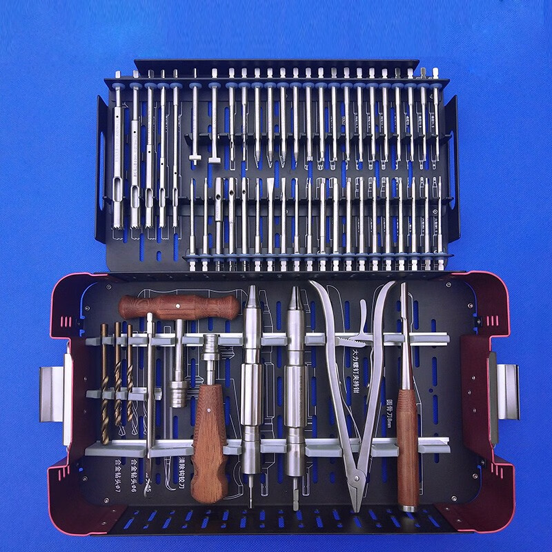骨科器械医用断钉取出器械包螺丝起子器械套装 内固定取出器械包56件