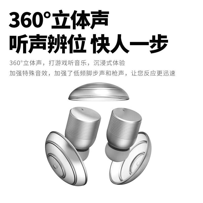 象鼻子联名大怪兽入耳式无线蓝牙耳机超长续航双麦克风降噪安卓苹果通用D38 白色