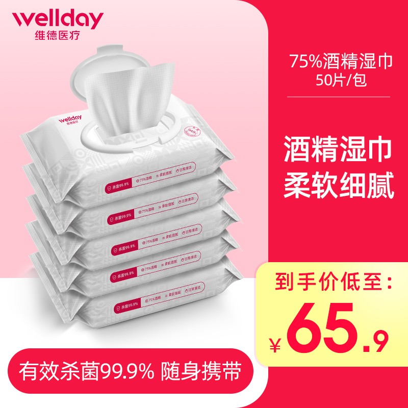 维德医疗消毒湿巾价格走势及实用评测