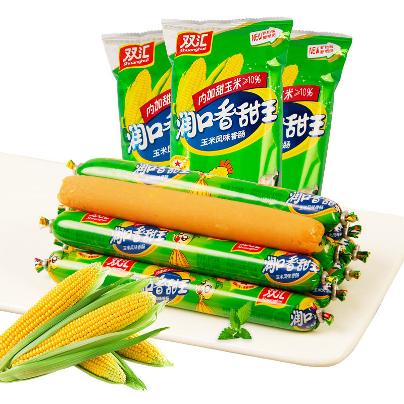 玉米味240g*6袋香肠零食小吃即食食品泡面搭档批发 玉米风味240g/袋
