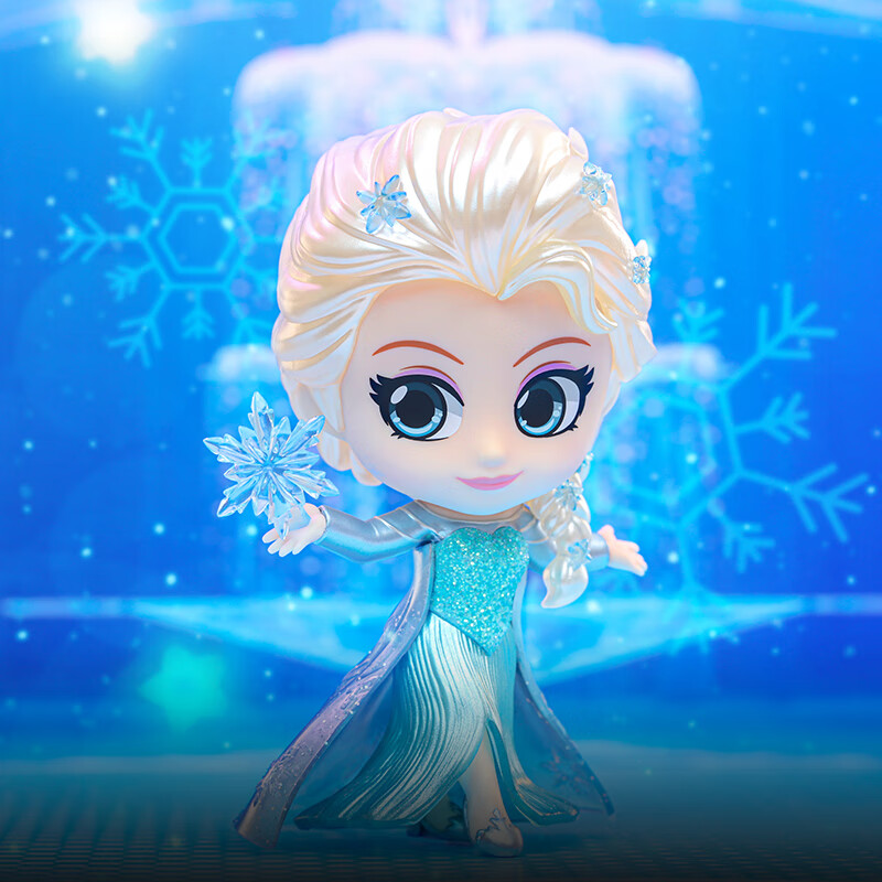 hot toys《冰雪奇缘》艾莎/安娜cosbaby(s)迷你珍藏人偶 艾莎