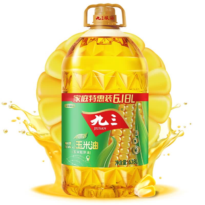 九三 食用油 非转基因 物理压榨6.18L玉米油 （九三出品甄选好油）怎么看?