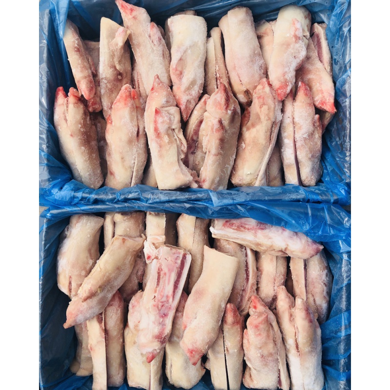 虎钢馋新鲜冷冻带筋猪蹄切半猪脚60片短猪手27斤生鲜猪