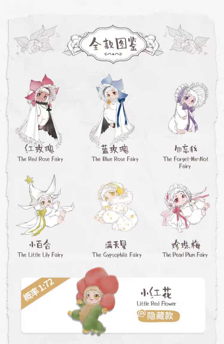 南音cino花房精灵系列毛绒公仔手办可爱玩具摆件挂件桌面节日礼物 端