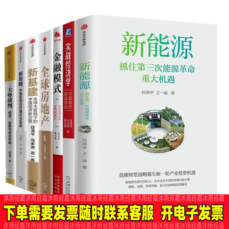 中国经济任泽平图书7册 新能源 任泽平新作 第三次能源革命 实战经济