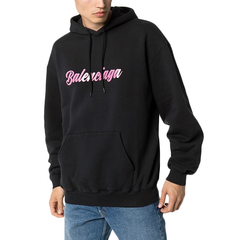 巴黎世家(balenciaga)男女通用棉质徽标连帽卫衣 583215 tfv60 8465