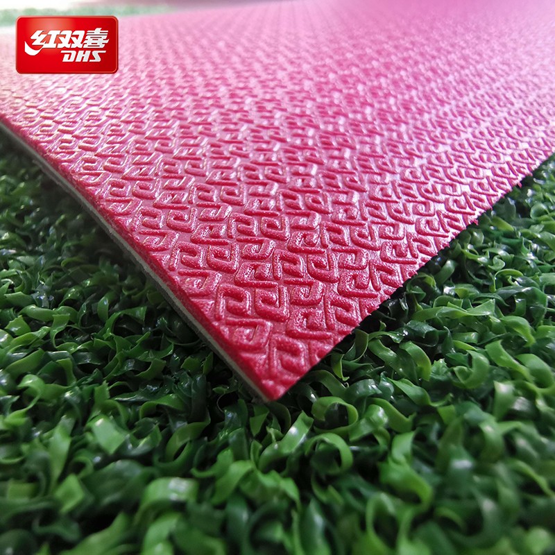 红双喜(dhs)红双喜d字纹运动地胶红双喜dt208赛事款3.