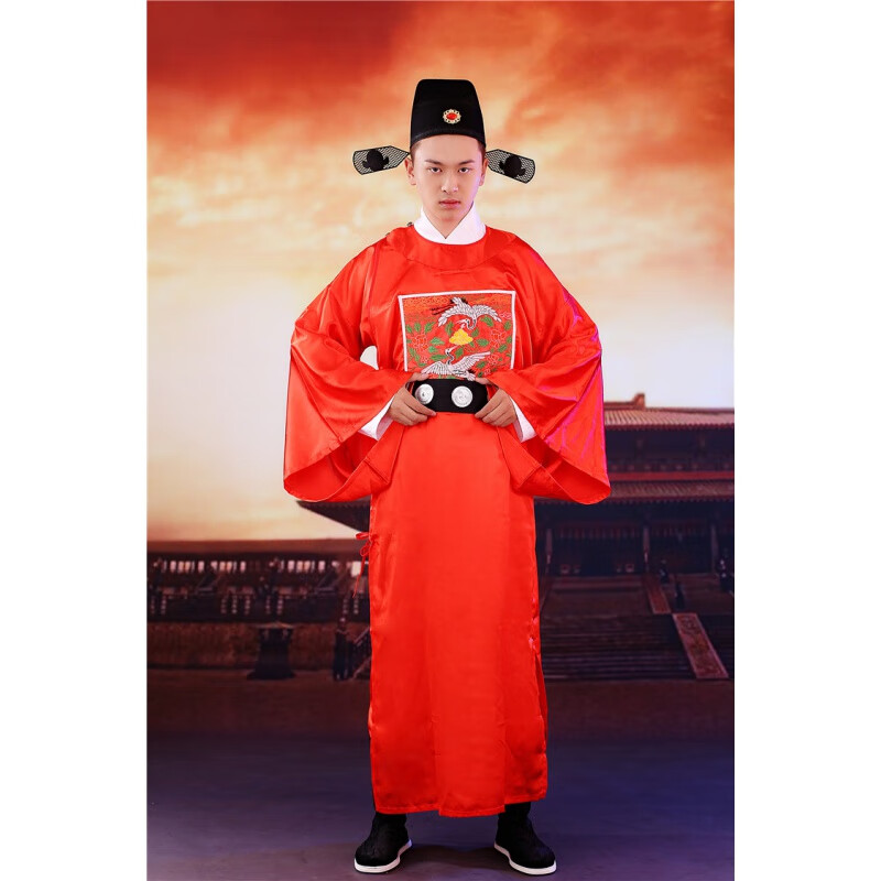 古装一品大臣东厂太监总管衣服古代兵服捕快清朝 明朝红色大臣送帽子