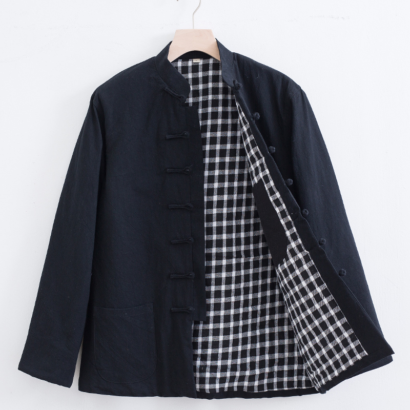 zarlu 老年人唐装复古棉袄男款大码加肥加大秋冬季男士棉衣中国风中式